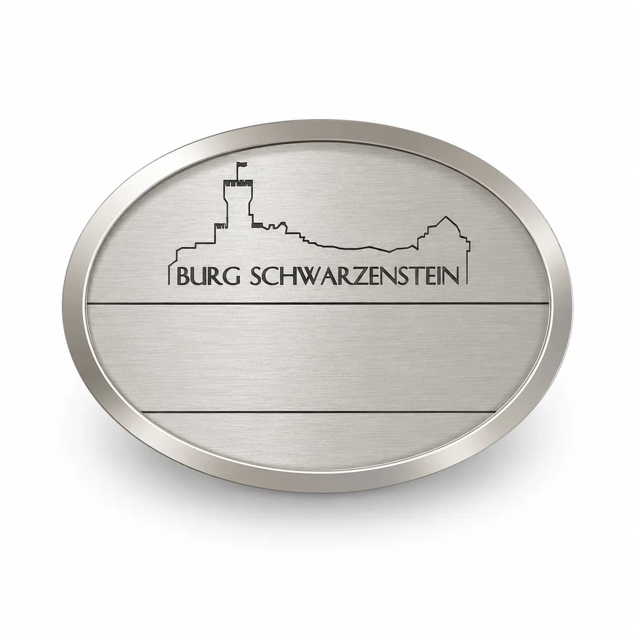 Ovale Argent — Badges Classique Ovale, Recognition Express